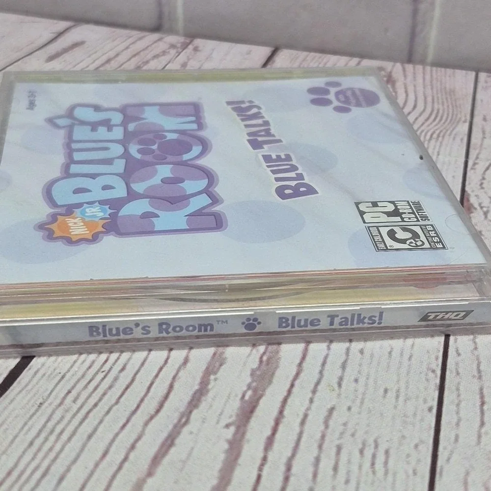 Nick Jr. Blue's Clues Room Blue Talks! Manual & Activity 2004 PC CD-ROM, Sealed!